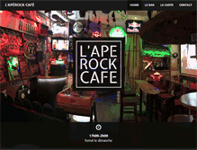 Tablet Screenshot of aperockcafe.com